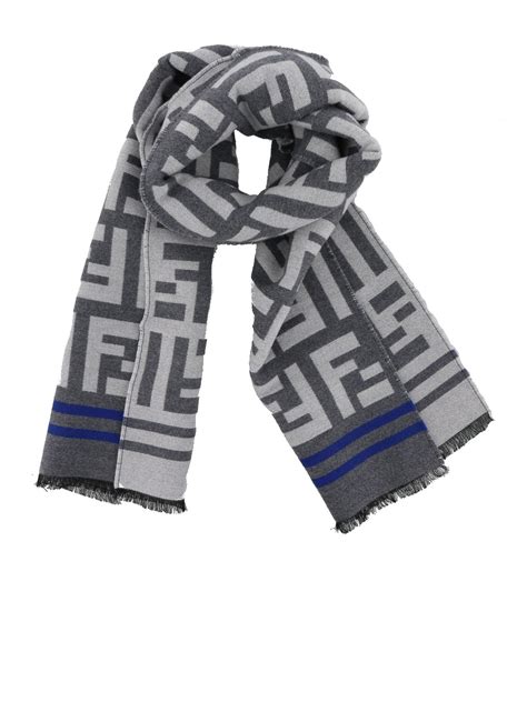 Fendi FF Scarf In Wool And Silk .